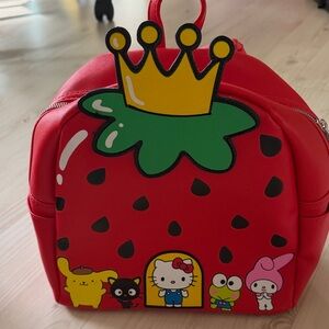 Hello Kitty Red Strawberry Backpack x loungefly pop culture fandom
